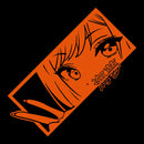 Adesivo de Anime JDM, vinil impermeável holográfico