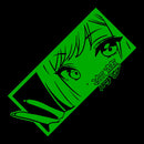 Adesivo de Anime JDM, vinil impermeável holográfico