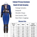Radiation Male Norm Vault Dweller Uniform Halloween Costume Female TV Show Fall Suit Out Vault 33 Lucy Blue Jumpsuit Cosplay