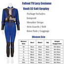 Radiation Male Norm Vault Dweller Uniform Halloween Costume Female TV Show Fall Suit Out Vault 33 Lucy Blue Jumpsuit Cosplay