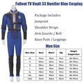 Radiation Male Norm Vault Dweller Uniform Halloween Costume Female TV Show Fall Suit Out Vault 33 Lucy Blue Jumpsuit Cosplay