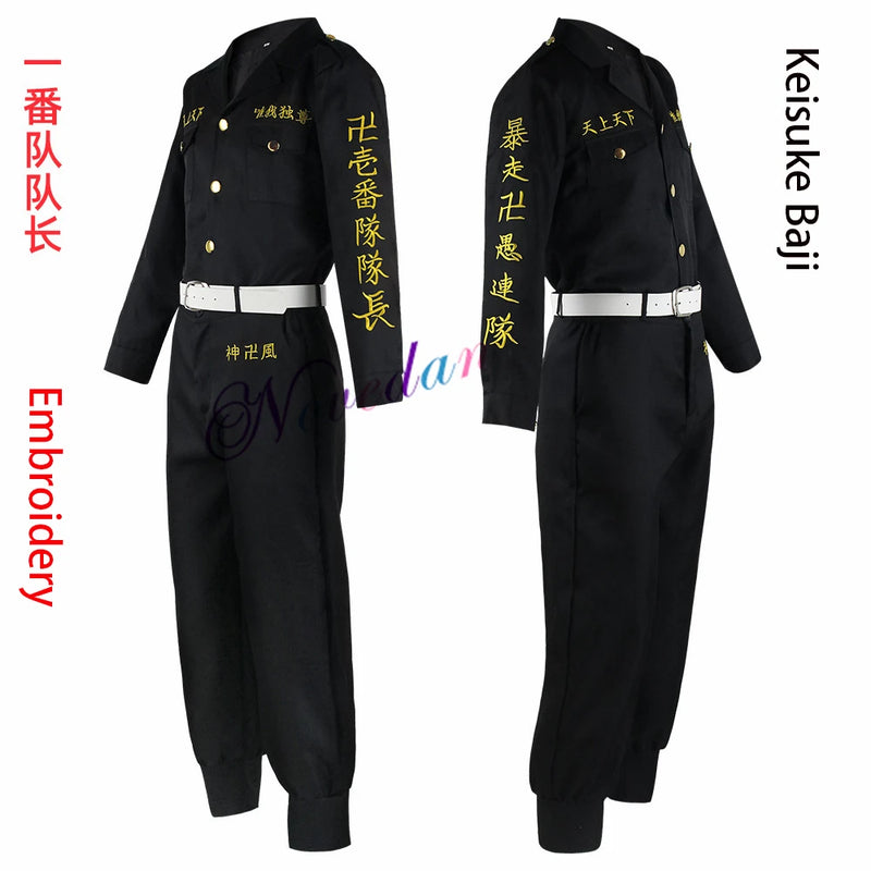 Cosplay, Mikey, Sano, Manjiro, Chifuyu, Ken Baji, Ryuguji, Bordado, Manji Gang, Anime Tokyo revenger