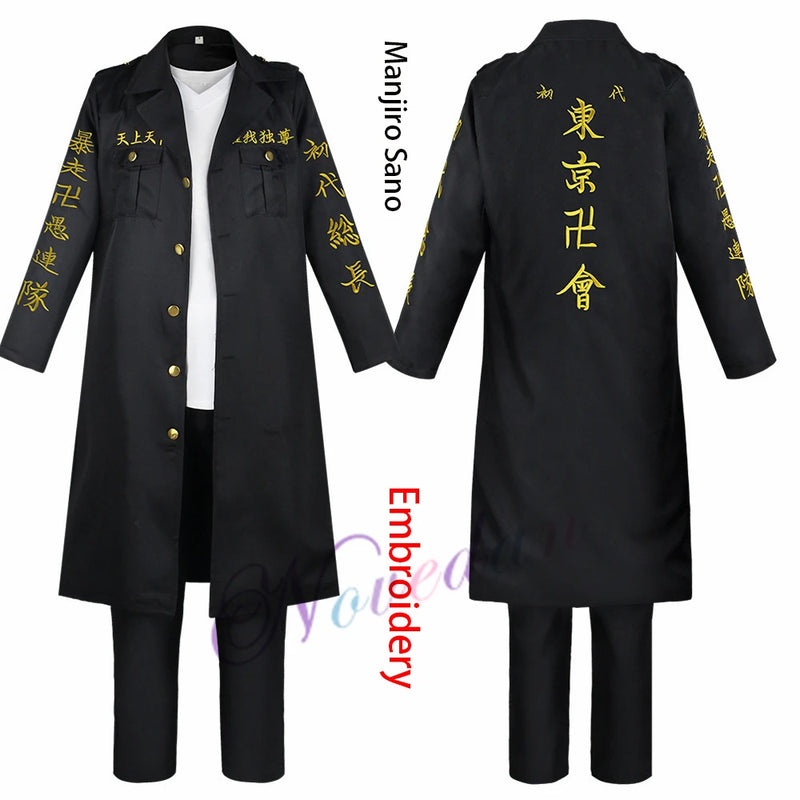 Cosplay, Mikey, Sano, Manjiro, Chifuyu, Ken Baji, Ryuguji, Bordado, Manji Gang, Anime Tokyo revenger