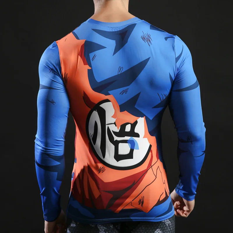 Camiseta Goku em 3D estilo Halterofilismo Anime dragon ball