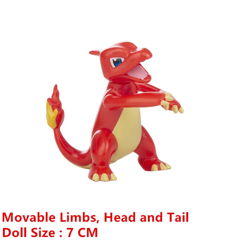 Action Figure Pikachu, Mewtwo, Charmander, Blastoise, Gurado Anime Pokemon, 4-13cm