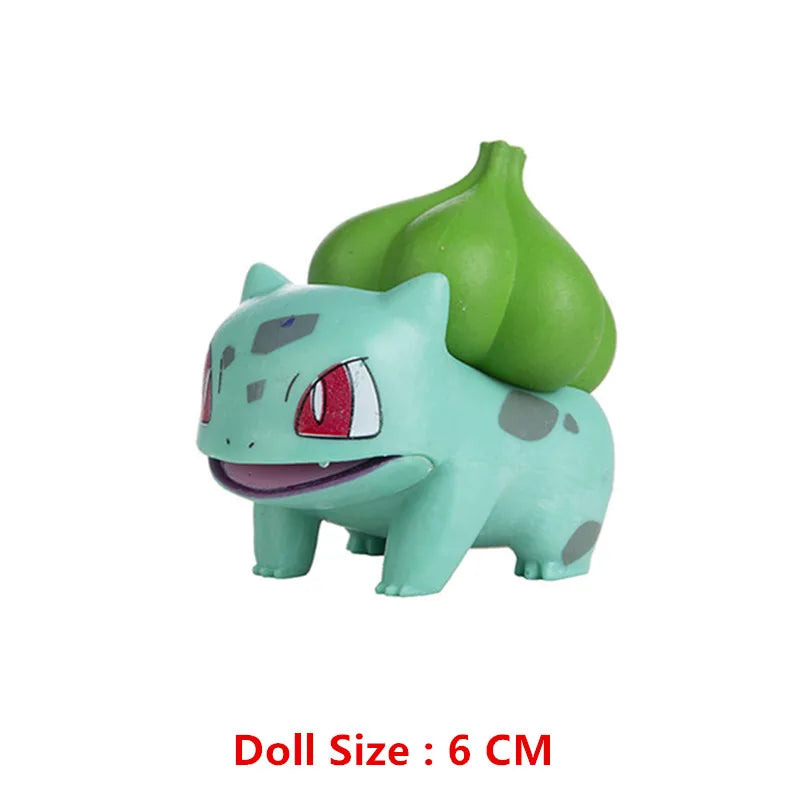 Action Figure Pikachu, Mewtwo, Charmander, Blastoise, Gurado Anime Pokemon, 4-13cm