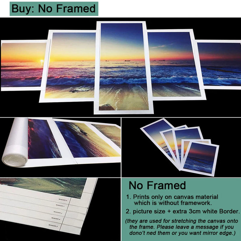 Quadro Genshin Impact 5 Pcs
