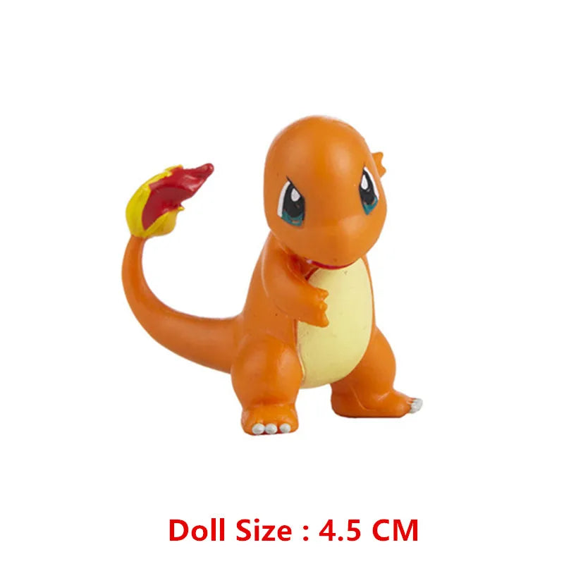 Action Figure Pikachu, Mewtwo, Charmander, Blastoise, Gurado Anime Pokemon, 4-13cm