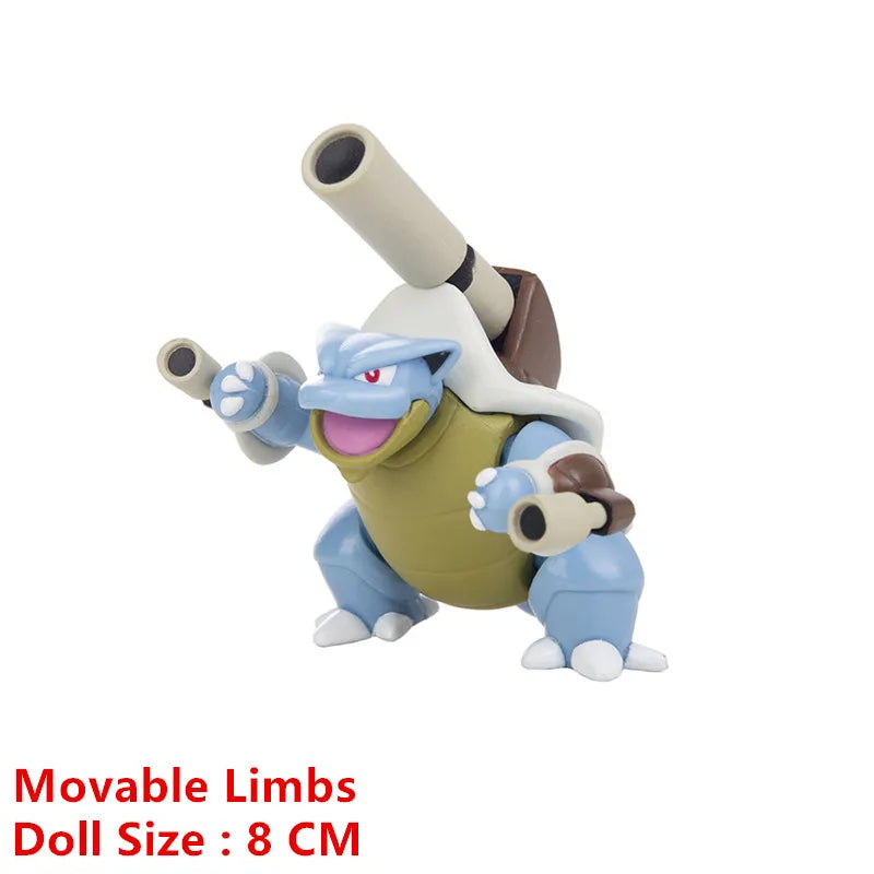 Action Figure Pikachu, Mewtwo, Charmander, Blastoise, Gurado Anime Pokemon, 4-13cm