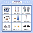 Genshin Impact Lumine Cosplay Costume Game Clothes Genshin Lumine Dress Wig Hair Full Set Outfits Party Costumes
