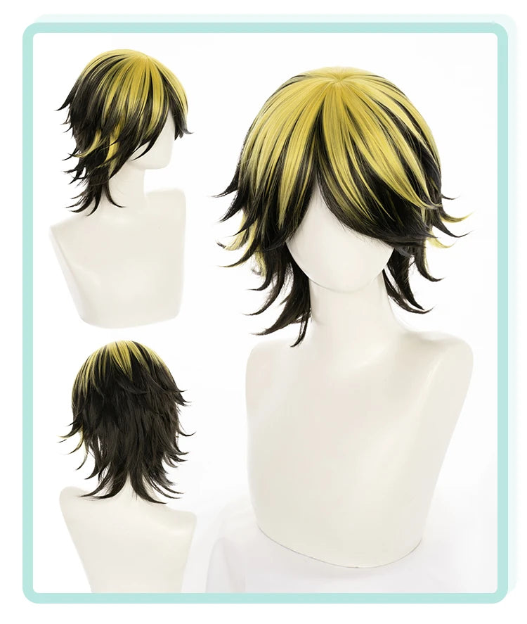 Peruca tokyo revengers, Hanemiya Kazutora, Keisuke Baji, Chifuyu Matsuno, Manjiro Sano