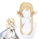 Genshin Impact Lumine Cosplay Costume Game Clothes Genshin Lumine Dress Wig Hair Full Set Outfits Party Costumes