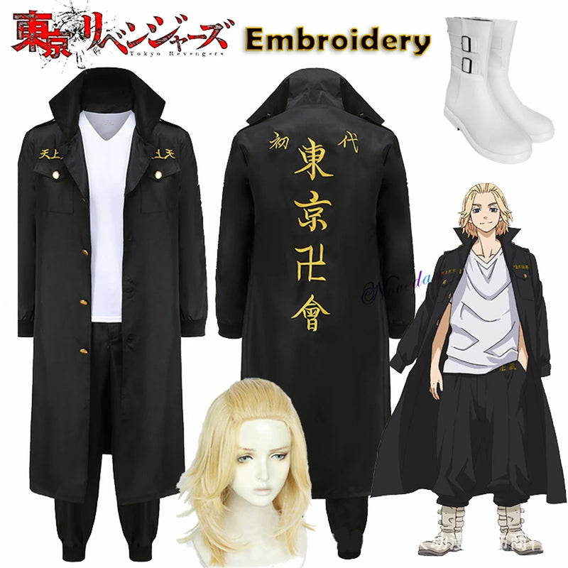 Cosplay, Mikey, Sano, Manjiro, Chifuyu, Ken Baji, Ryuguji, Bordado, Manji Gang, Anime Tokyo revenger