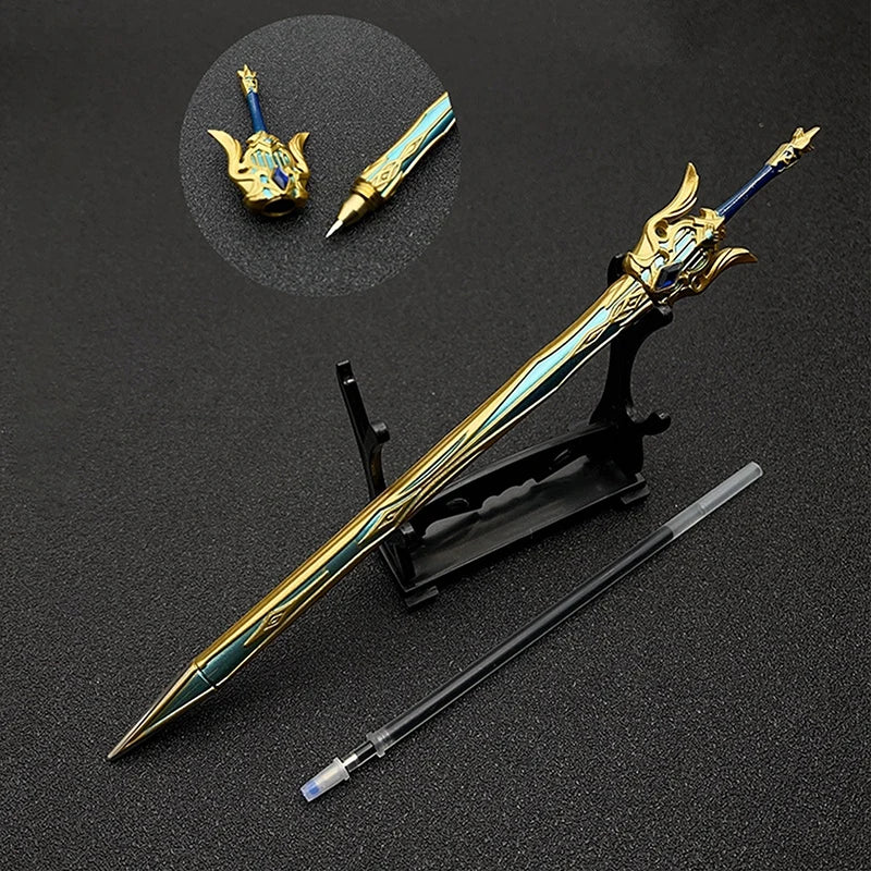Caneta genshin impacto em metal