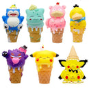 Action Figure Sorvete psyduck, bulbasaur, gengar, slowpoke snorlax, pikachu, pichu Anime Pokemon