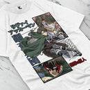 Camiseta Levi Ackerman, Anime Shingeki No Kyojin, AOT