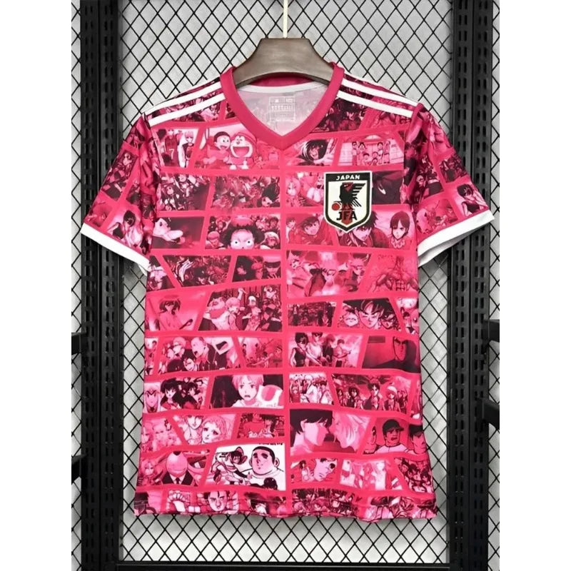 Camiseta de futebol japao estilo manga