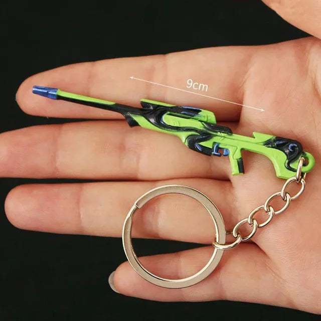 Valorant corpo a corpo reaver 2.0 karambit chaveiro para homem jogo periférico m4 samurai punhal modelo metal chaveiro pingente jóias presente