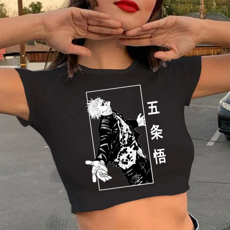 Camiseta gojo satoru, yuji itadori Anime jujutsu kaisen