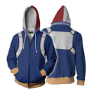 Moletom midoriya izuku, todoroki & bakugou katsu traje com capuz Anime my hero academia