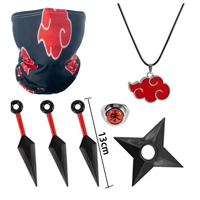 Acessórios Kakashi, Luvas, Máscara Kunai, Luvas Uchiha Anime Naruto