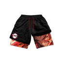 Shorts de compressão Anime Demon slayer