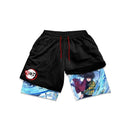 Shorts de compressão Anime Demon slayer