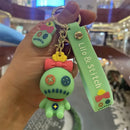 chaveiro mickey, stitch & xepa