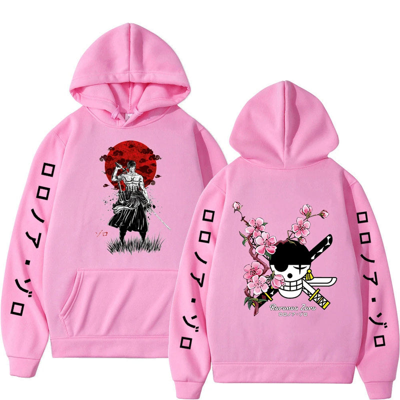 Moletom Anime One piece, Luffy, Roronoa, Zoro, Sanji, Estilo Harajuku, 1 peça