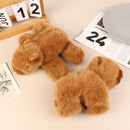 Pulseira de pelúcia capivara