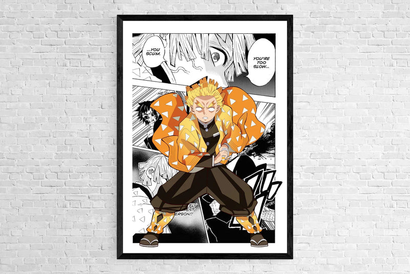Quadro estilo manga Anime Demon Slayer