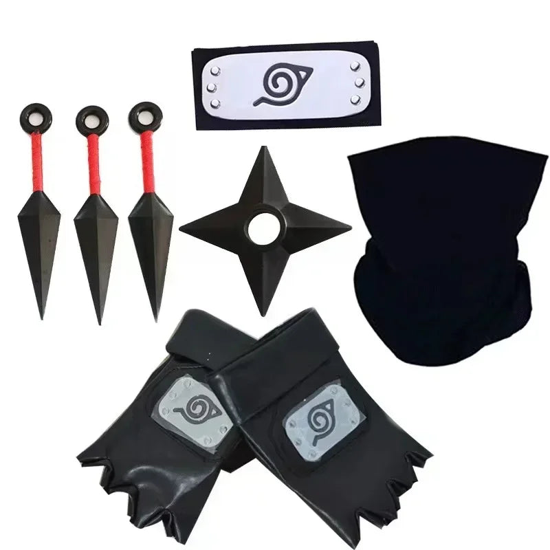 Acessórios Kakashi, Luvas, Máscara Kunai, Luvas Uchiha Anime Naruto