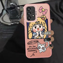 Capa Sailor Moon Para samsung galaxy a51 a52 a72 a56 a04 a05 a30 a50 a54 a55 a10 a20 a06 a07 a71 a02 a03