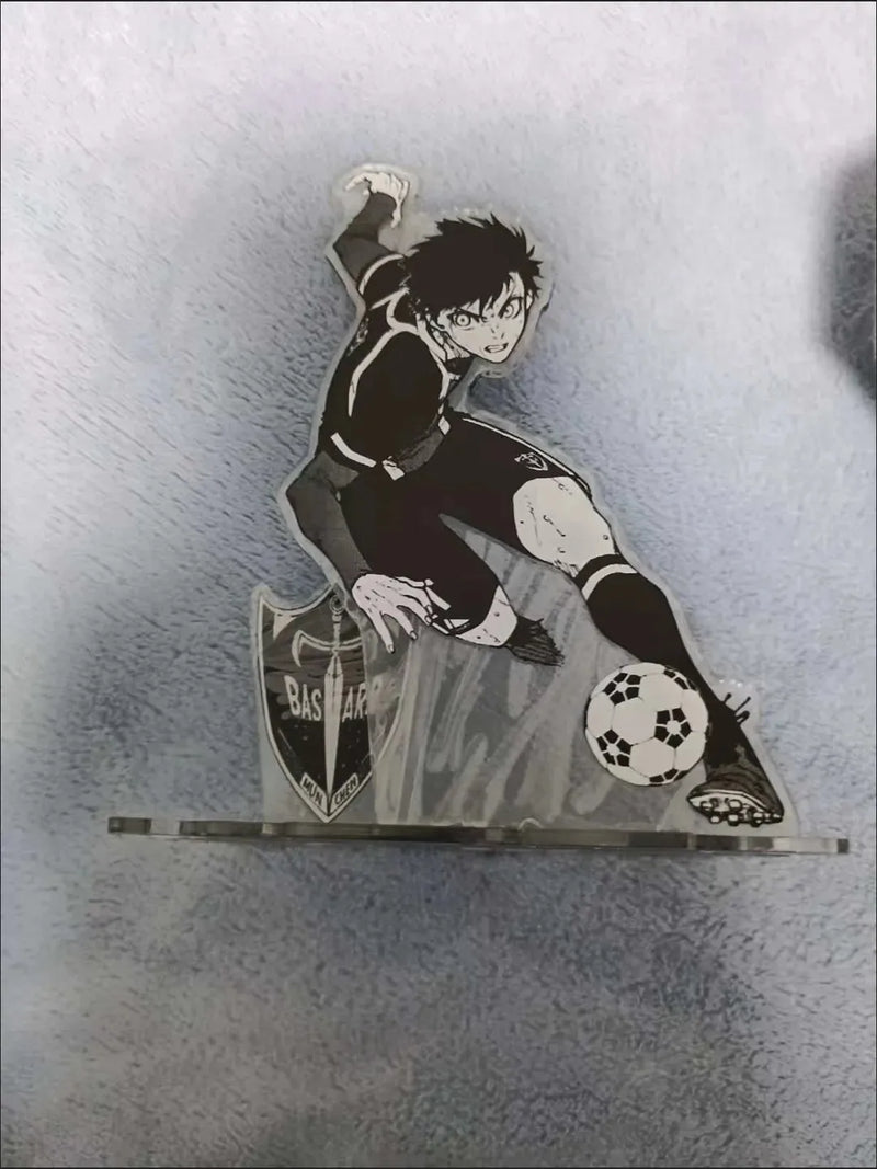 Isagi yoichi figuras de brinquedo acrílico suporte firefly anime modelo figura de ação ornamento crianças coleção bloqueio azul amigo presente