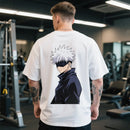 Camiseta de algodão respirável Spell Retreat Wutiao com estampas dinâmicas, conforto durante todo o dia, ideal para qualquer ocasião, fique fresco e moderno