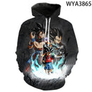 Moletom Goku 3D com capuz Anime Dragon Ball