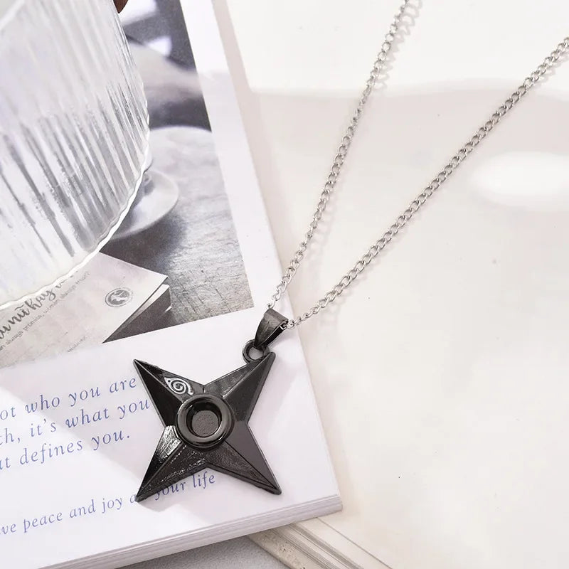 Colar Naruto, Kakashi, Kunai, Zumaki, Shuriken,
