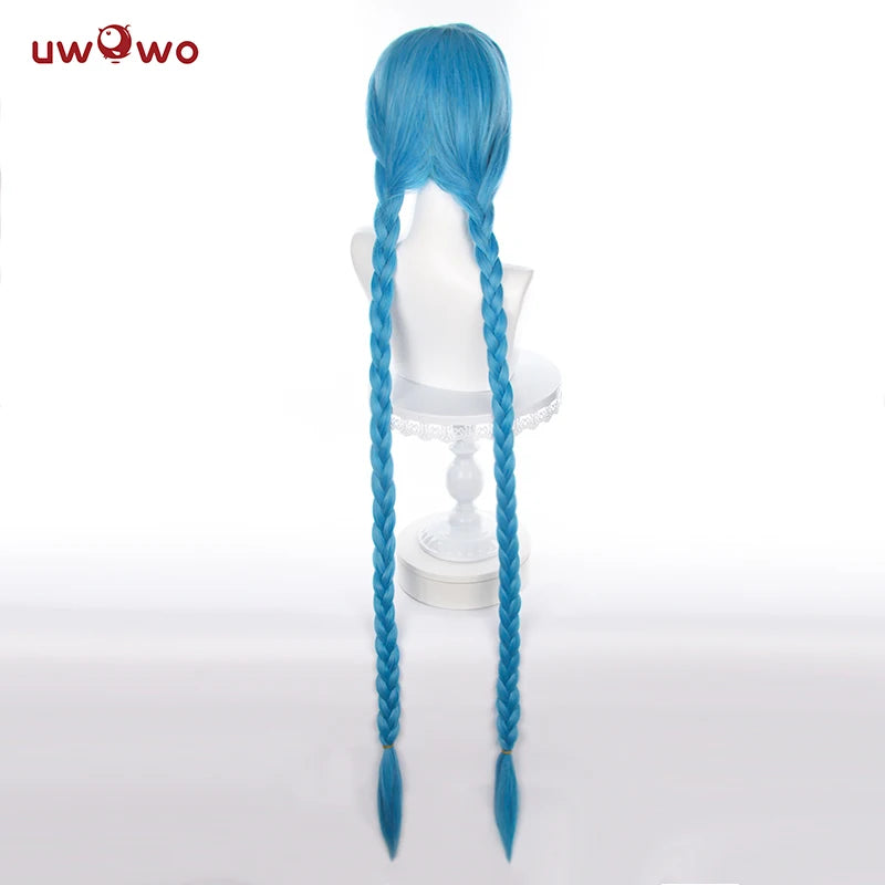 Cosplay Peruca jinx  -League of Legends serie Arcane, 120cm