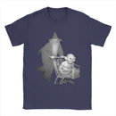Camiseta Gandalf empurra gollumed em um carrinho de compras Filme O Senhor dos Anéis