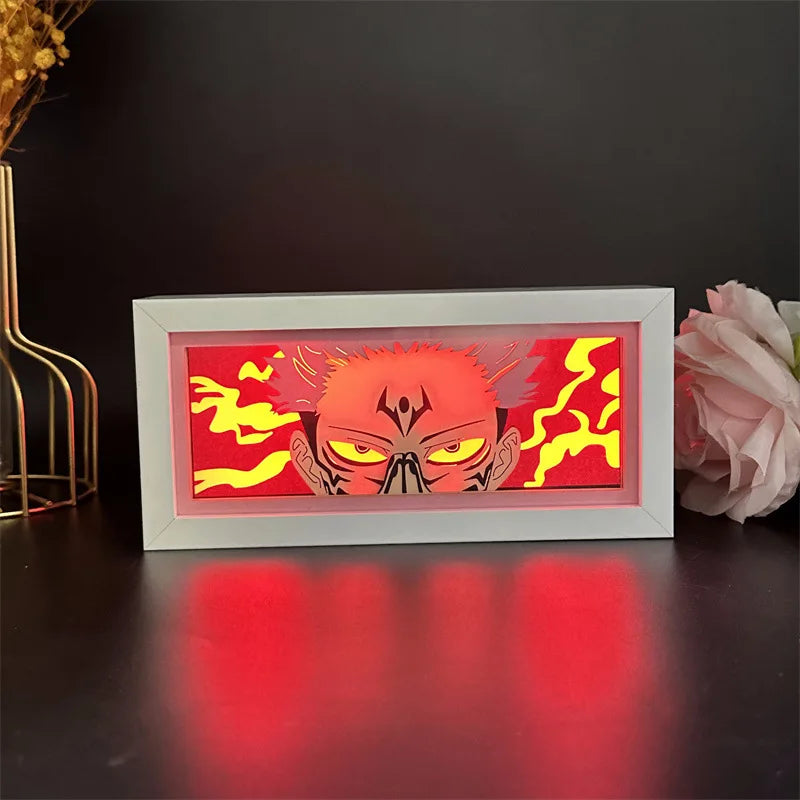 Light Box Led Papel 3D satoru gojo/ sukuna/ toji Anime jujutsu kaisen