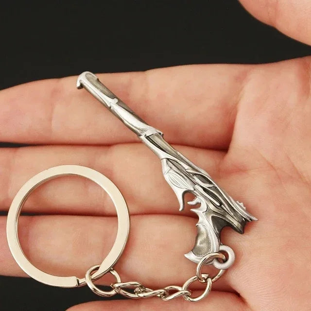 Valorant corpo a corpo reaver 2.0 karambit chaveiro para homem jogo periférico m4 samurai punhal modelo metal chaveiro pingente jóias presente