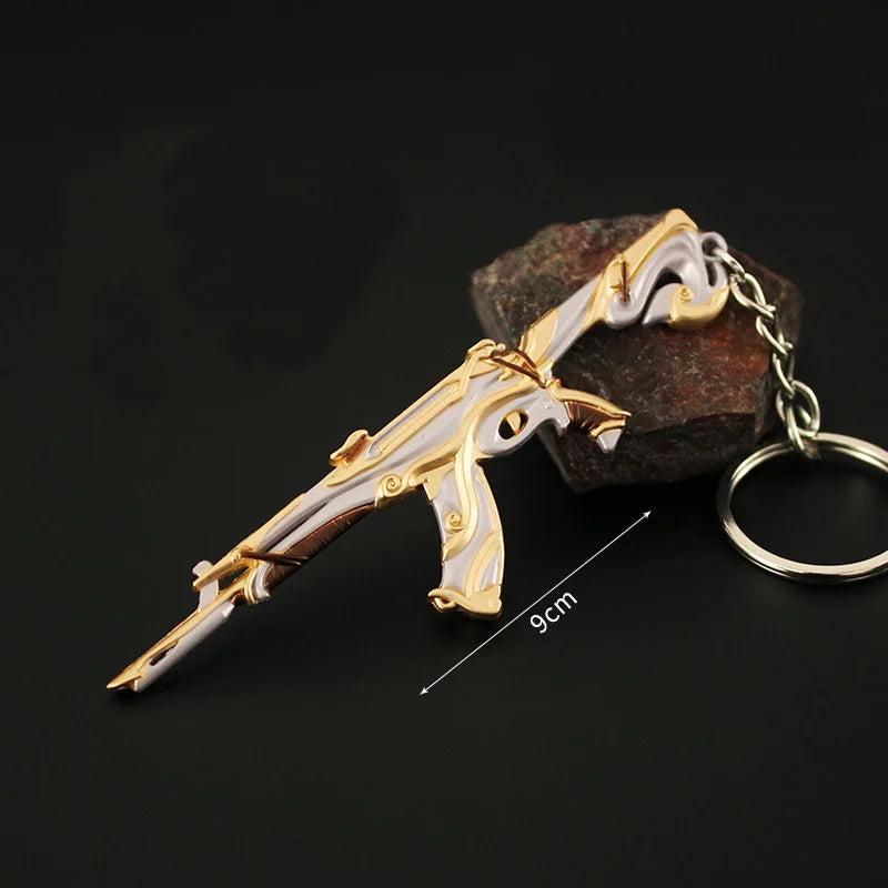 Valorant corpo a corpo reaver 2.0 karambit chaveiro para homem jogo periférico m4 samurai punhal modelo metal chaveiro pingente jóias presente