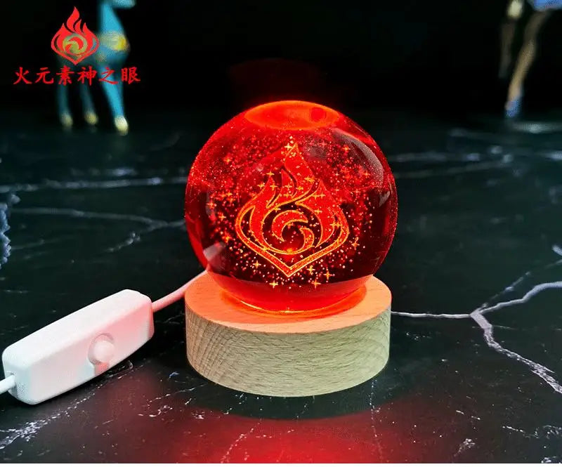 Luminaria Cristal Genshin impacto 4cm