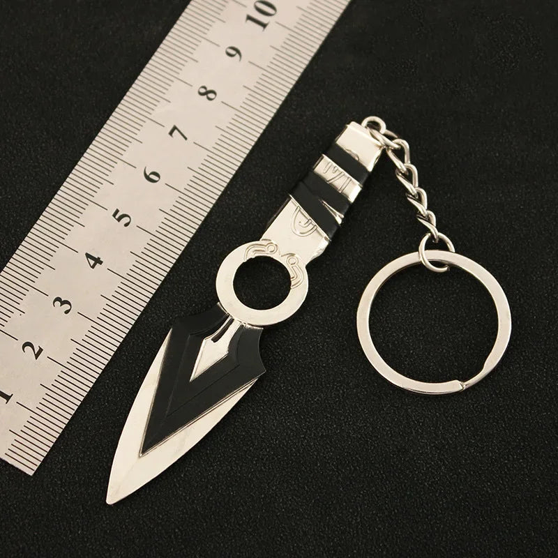 Valorant corpo a corpo reaver 2.0 karambit chaveiro para homem jogo periférico m4 samurai punhal modelo metal chaveiro pingente jóias presente