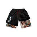 Shorts de compressão Anime Demon slayer