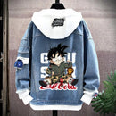 Moletom Vegeta, Son Goku & Gogeta com Capuz Anime Dragon Ball