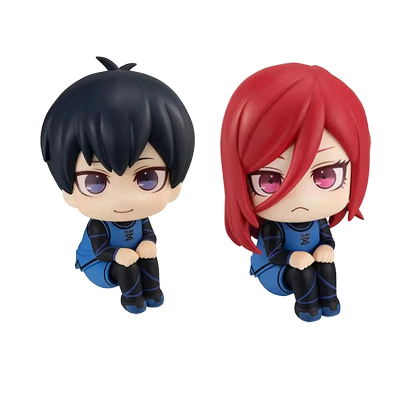 Blue Lock Action Figures para Crianças, Isagi, Yoichi, Bachira, Meguru, Estatueta Versão Q, Modelo Colecionável PVC, Brinquedos de Boneca, Presentes