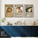 Auto-adesivo Para parede tema procurado anime One Piece