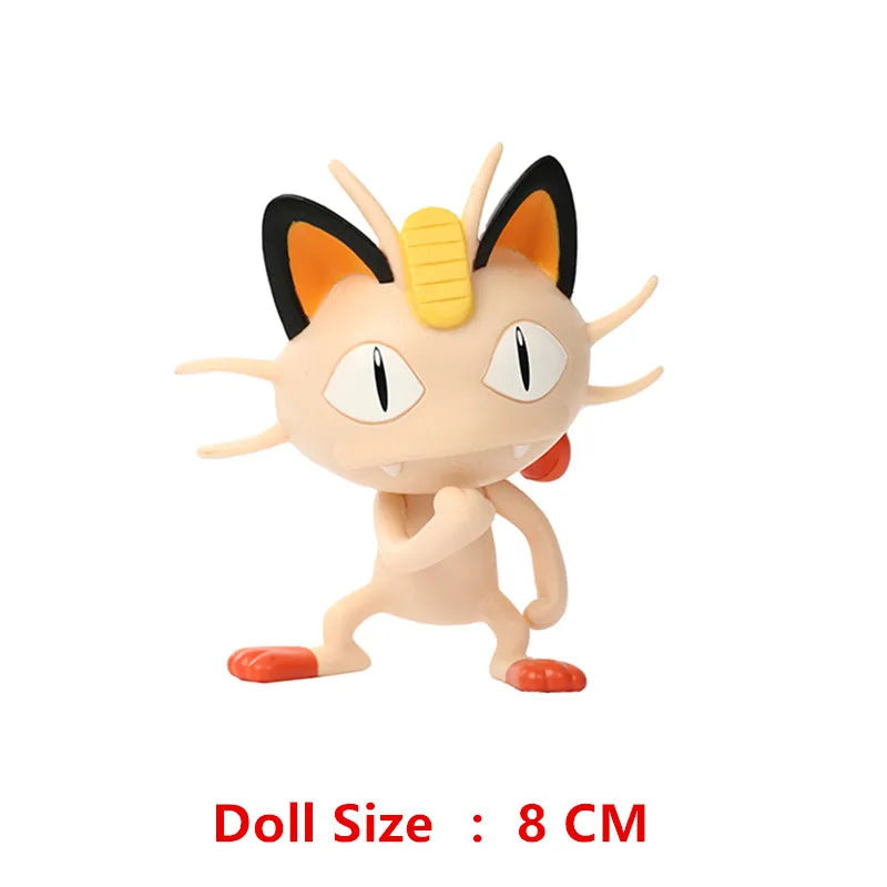 Action Figure Pikachu, Mewtwo, Charmander, Blastoise, Gurado Anime Pokemon, 4-13cm