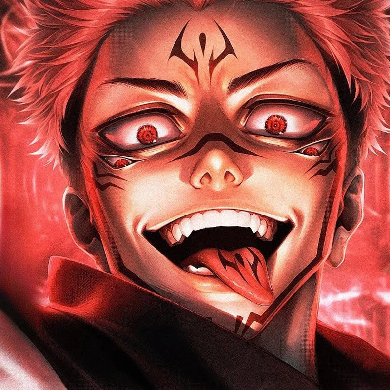Camiseta de compressão Sukuna 3D com manga comprida Anime jujutsu kaisen